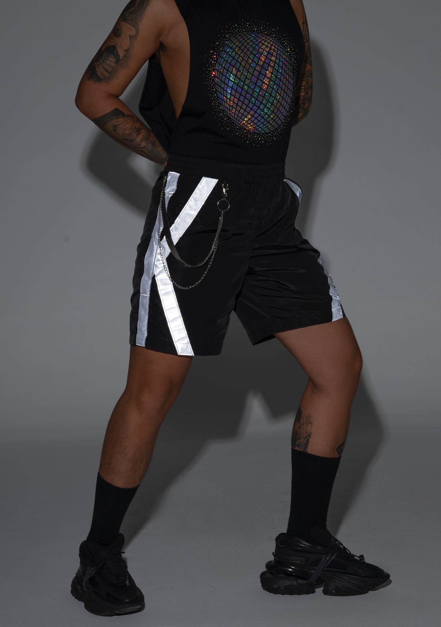 Reflective Disco Men Shorts