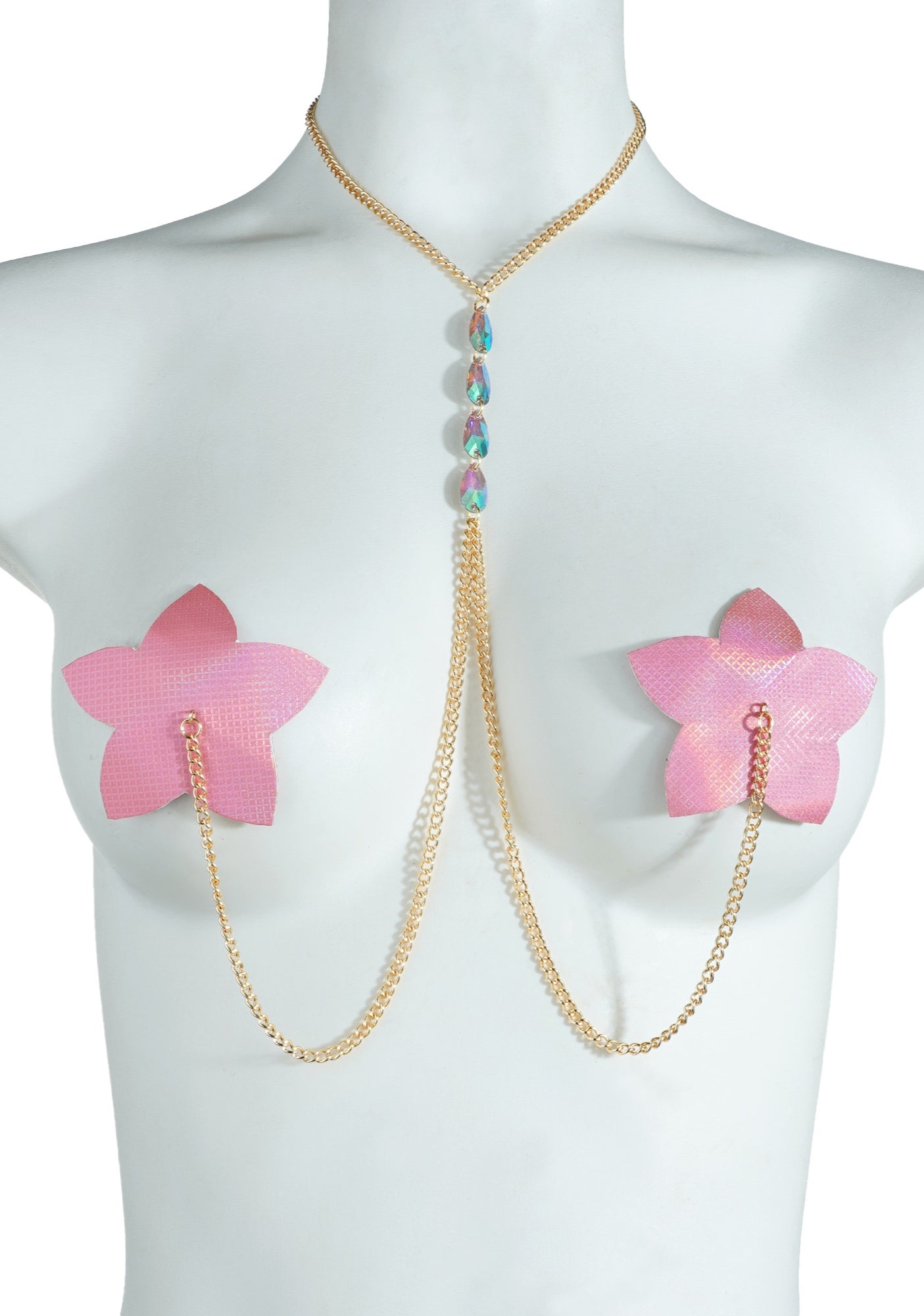 Pink Blossom Choker Pasties