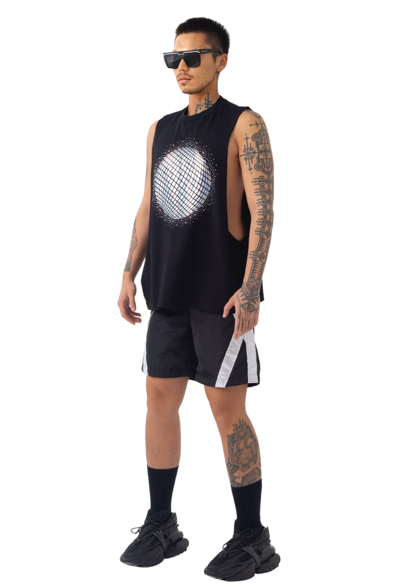 Reflective Disco Men Tank Top