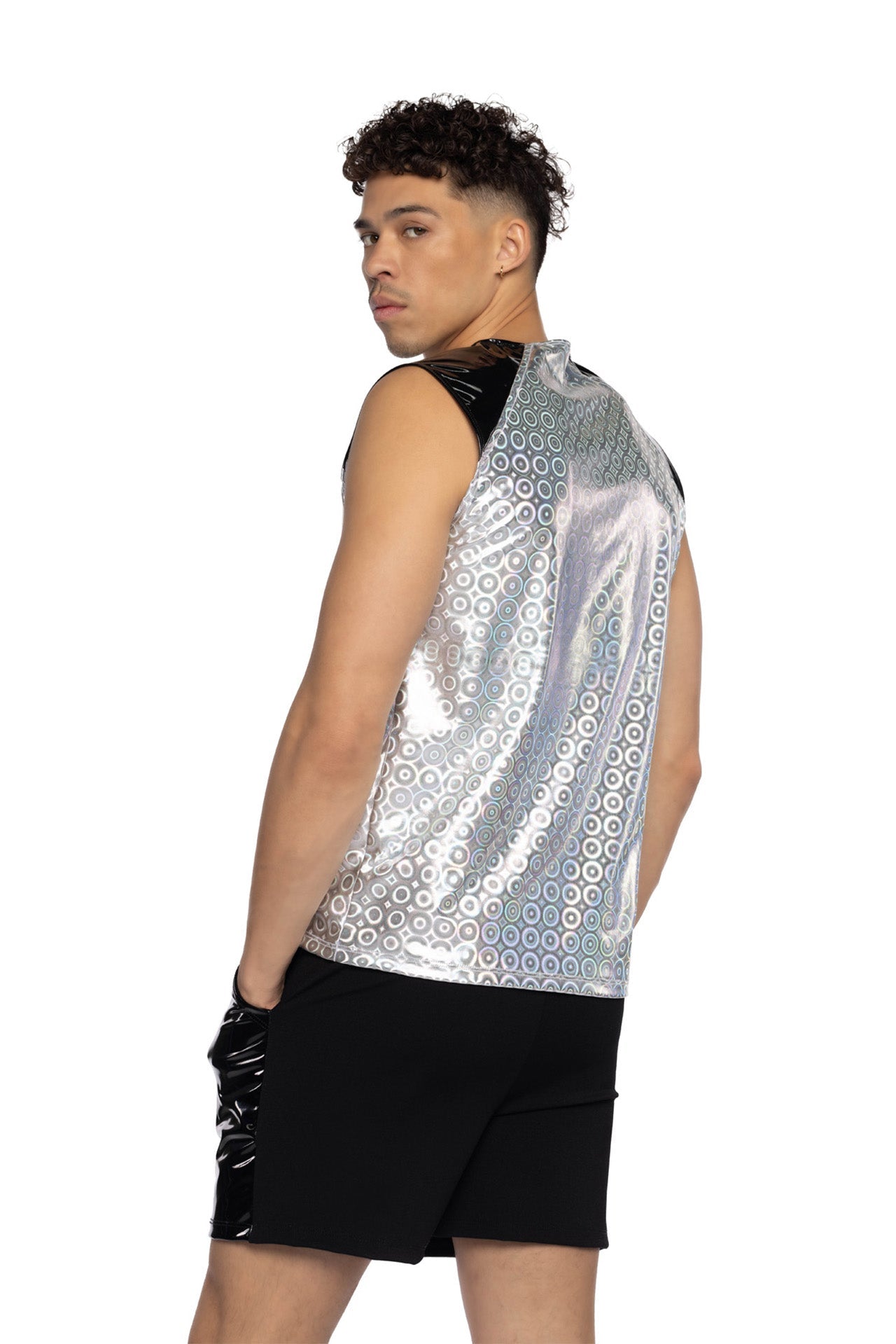 JR156 -Two-Tone Men's Sleeveless Shirt