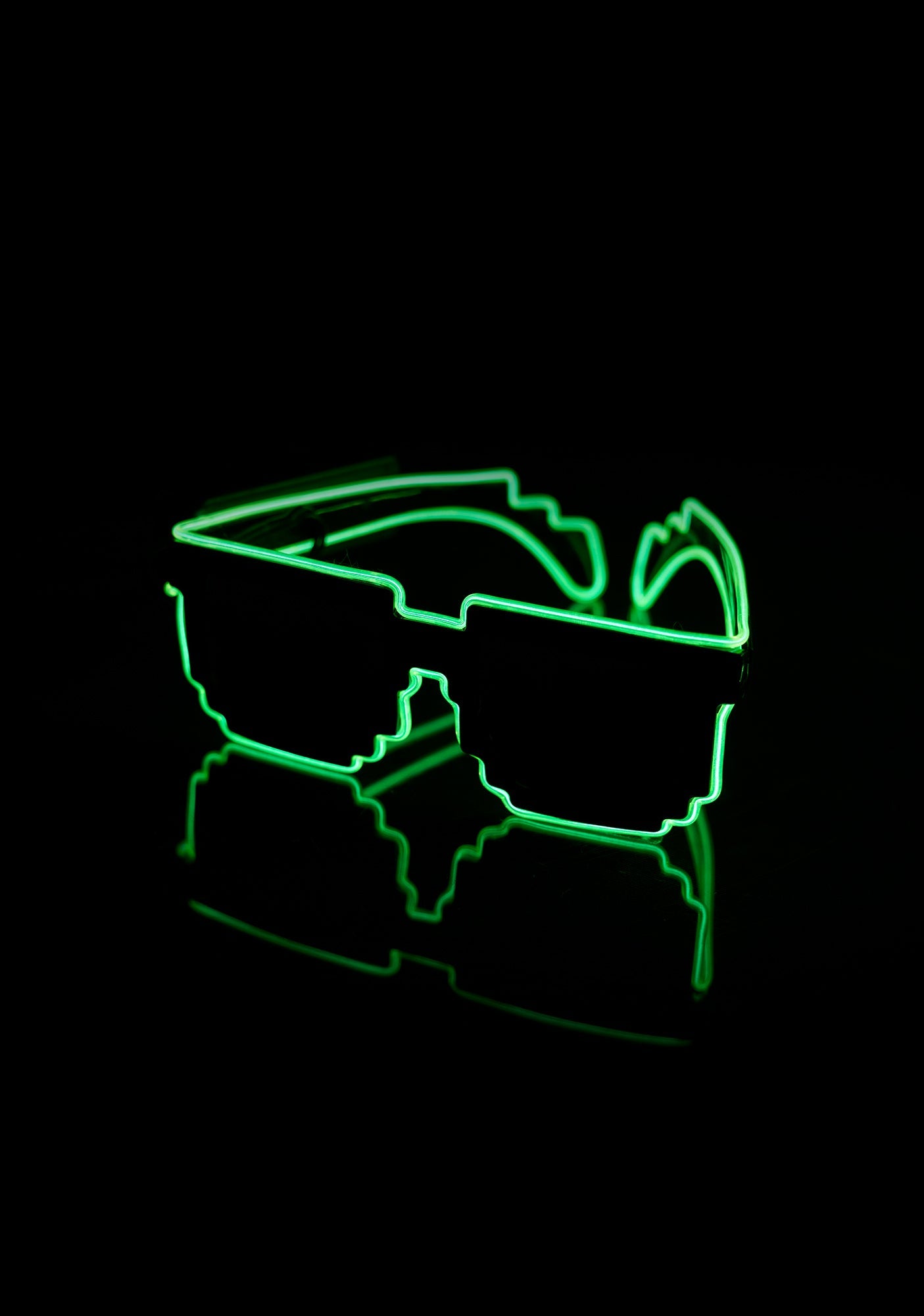 Pixelated Mosaic LED Glasses - Only Rave