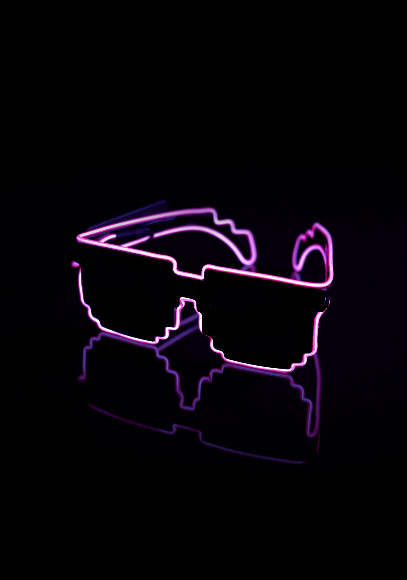 Pixelated Mosaic LED Glasses - Only Rave