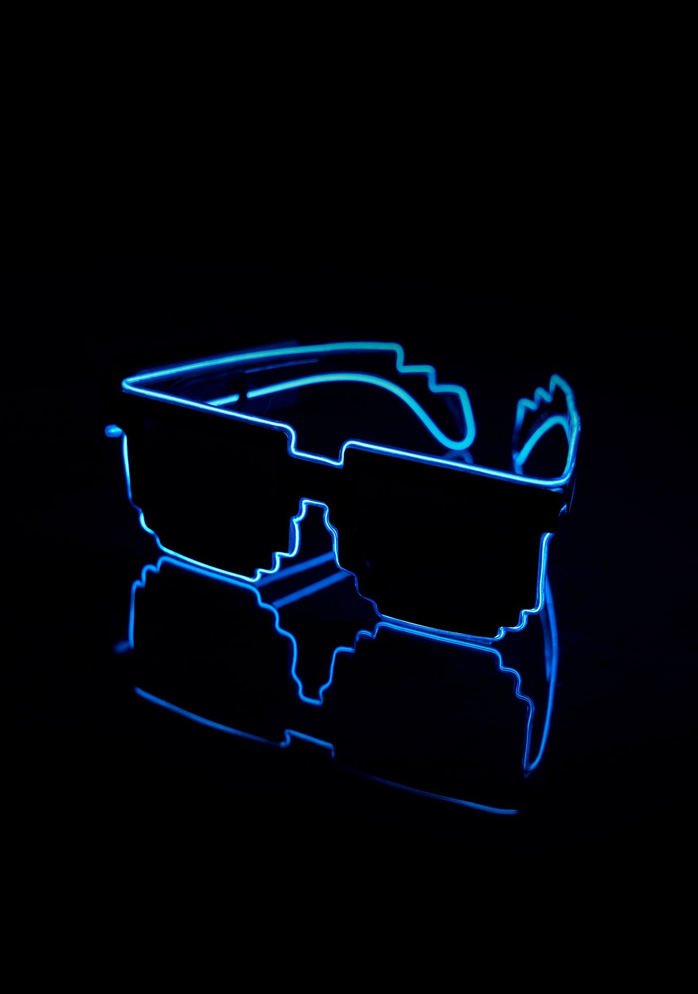 Pixelated Mosaic LED Glasses - Only Rave