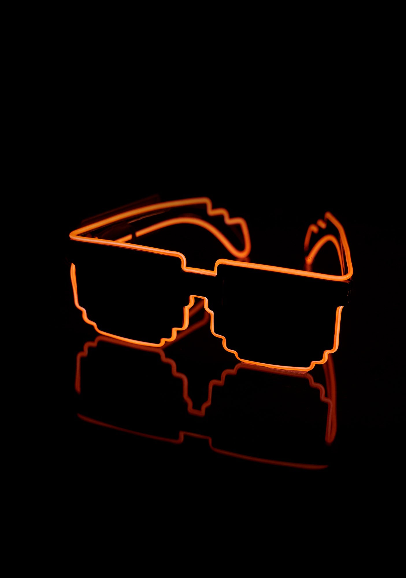 Pixelated Mosaic LED Glasses - Only Rave