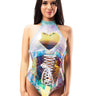 Sea Ice Holographic Vinyl Waist Cincher - Only Rave