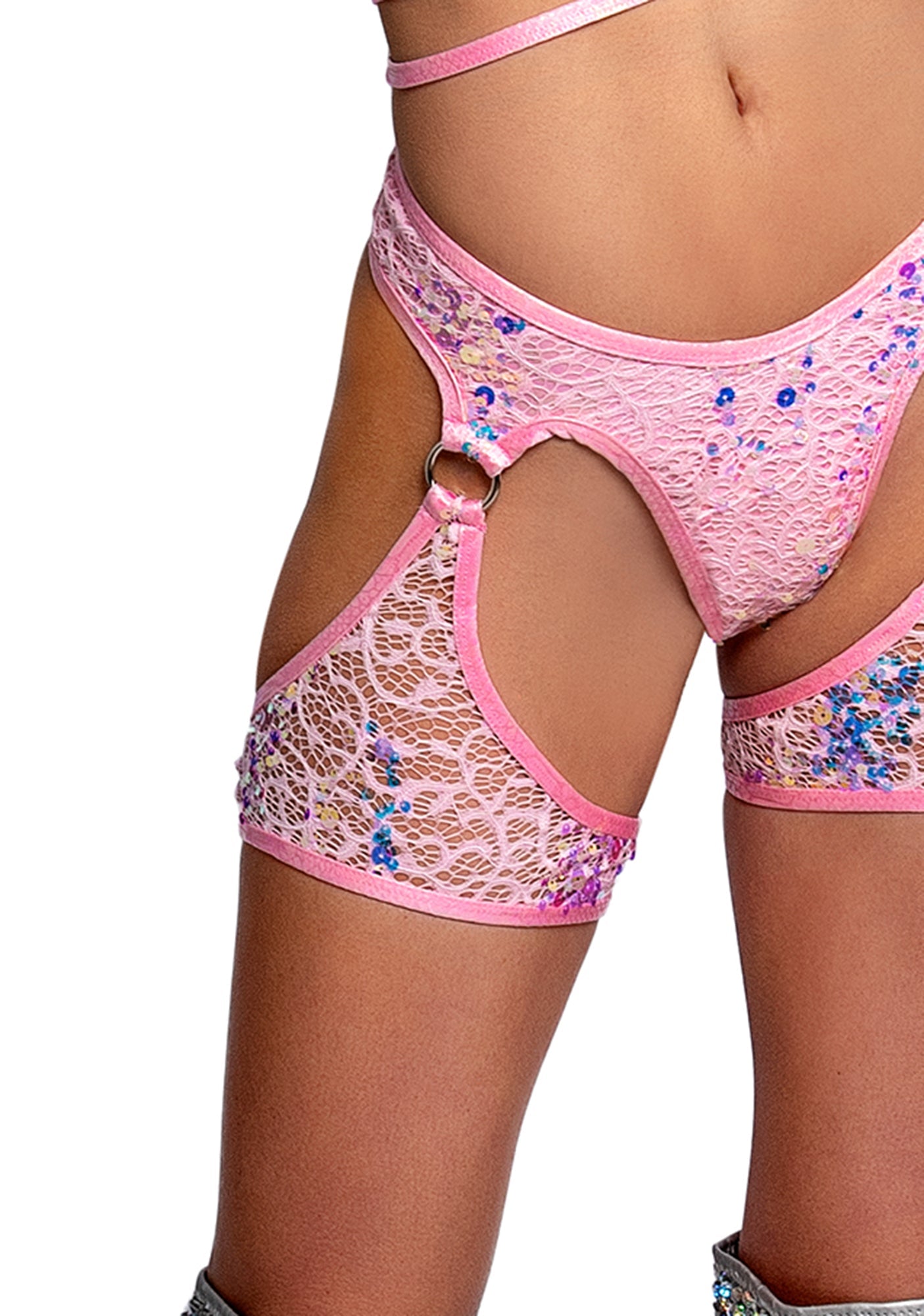 Sequin Ring Shorts - Only Rave